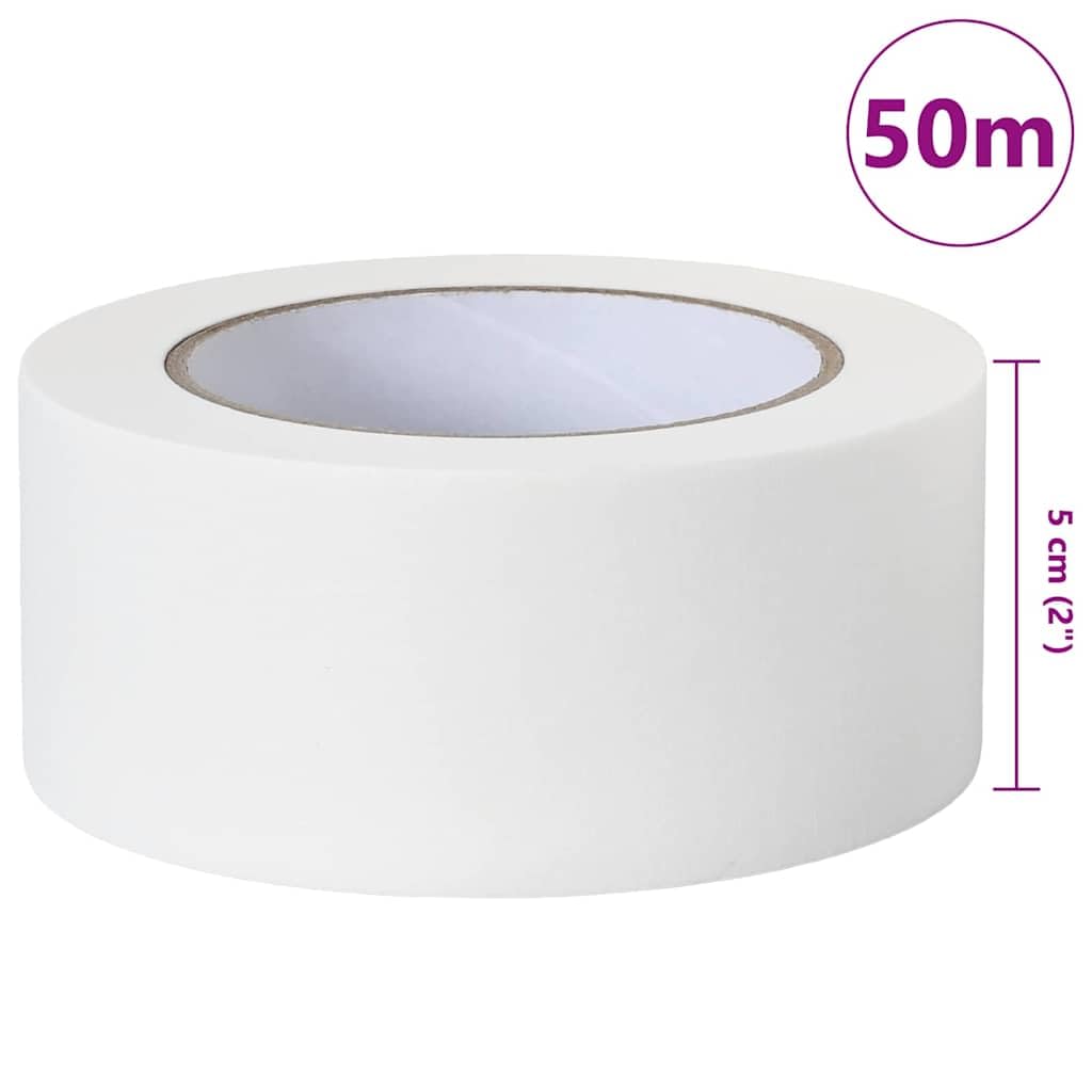 vidaXL Taśmy Maska Malarska 50 szt. Biały 50mm x 50m Papier