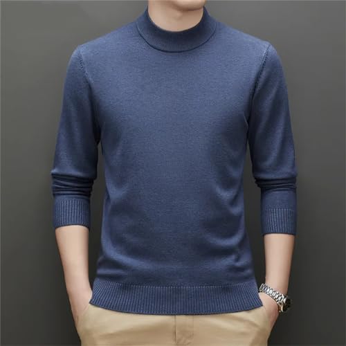 Autumn Winter Men's Thick Turtleneck Sweater Classic Fashion Casual Warm Pullovers Warm Knit Sweater2