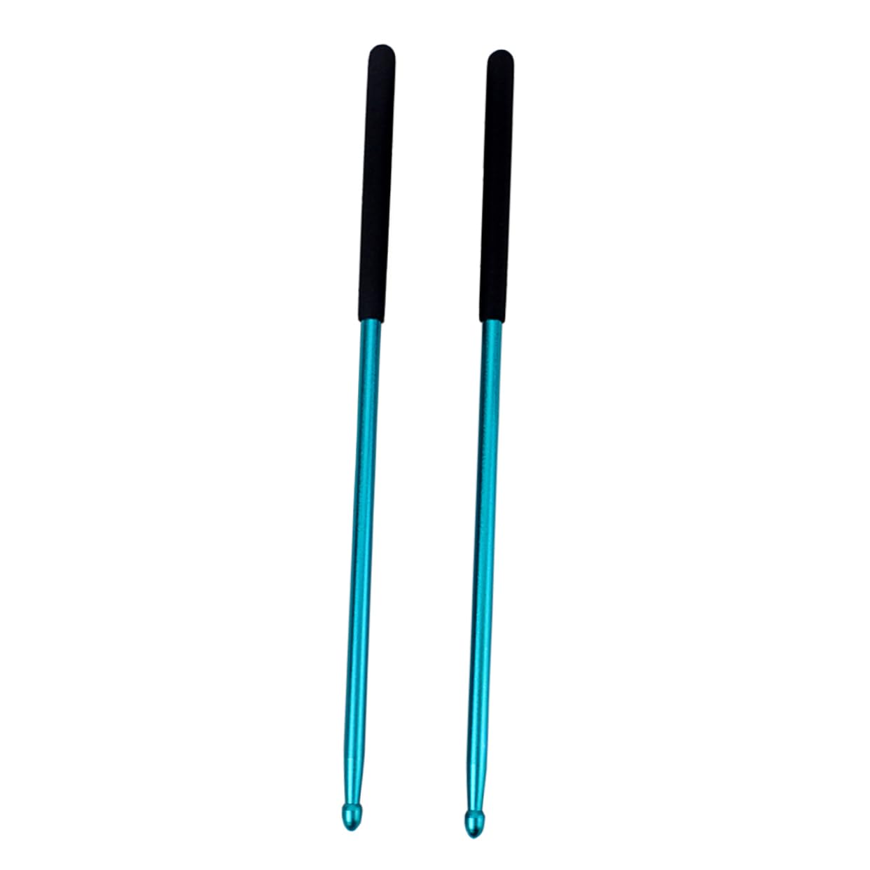 VICASKY 2 Pares baqueta de de aluminio silenciadores de baquetas palos de instrumentos de percusión baquetas de jazz baquetas tambor Práctica de pad de tambor baqueta antioxidante