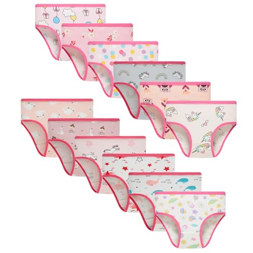 Girls Underwear Kids Soft Briefs Toddlers Comfortable Panites Multiple Pack Of 12