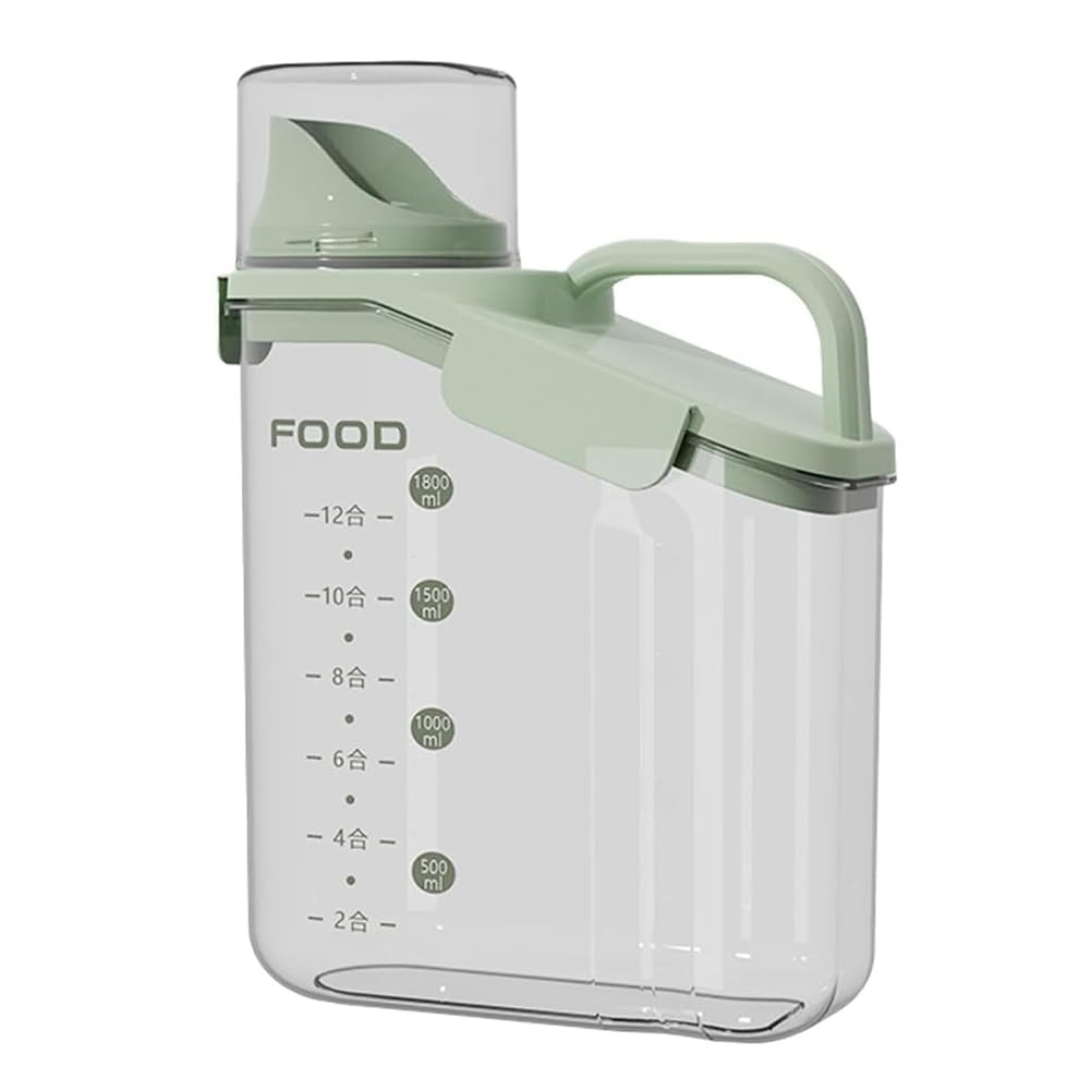 IJSDNVJNDX Kitchen Dry Food Keeper Clear Airtight Food Storage Containers Set with Lids and Pour Spout,for Pantry Organizing B