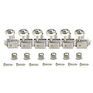 WNWN Ensemble De 6R 6 Inline Nickel Vintage Guitare Tuning PEGS Têtes De Machine 15: 1 pour Guitare Électrique… - Les Beatles, Paul McCartney, John Lennon, RIngo Starr, George Harrison WNWN Ensemble De 6R 6 Inline Nickel Vintage Guitare Tuning PEGS Têtes De Machine 15: 1 pour Guitare Électrique… – Image 2