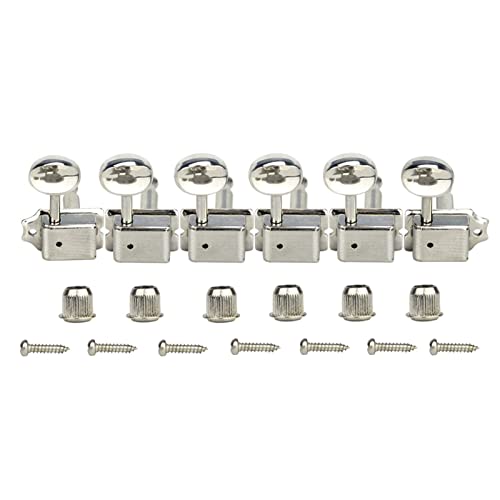 WNWN Ensemble De 6R 6 Inline Nickel Vintage Guitare Tuning PEGS Têtes De Machine 15: 1 pour Guitare Électrique… - Les Beatles, Paul McCartney, John Lennon, RIngo Starr, George Harrison WNWN Ensemble De 6R 6 Inline Nickel Vintage Guitare Tuning PEGS Têtes De Machine 15: 1 pour Guitare Électrique… – Image 3