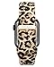 Anne Klein Silicone Fashion Band for Apple Watch, Secure, Adjustable, Apple Watch Band, Fits Most Wrists