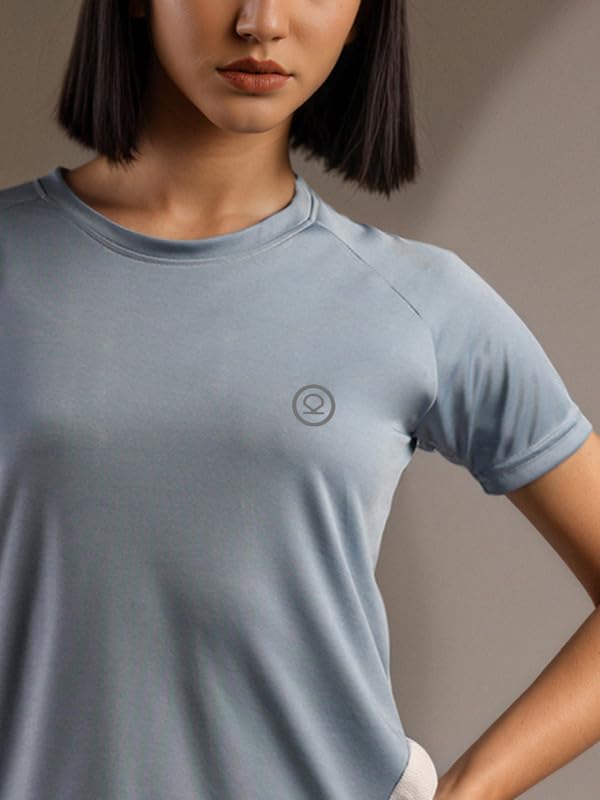 Image of CHKOKKO Gym Tshirt for Women Workout Dry Fit t Shirt Sports Tshirt Lightweight Round Neck Breathable Half Sleeve Activewear Mesh Running Yoga Tops for Woman