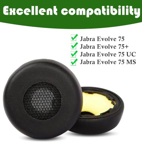 PRO 920 Earpads Replacement Ear Cushions Compatible with Jabra HSC040W Evolve 75/75+ / 75 UC / 75 MS Headphones Earcups Parts miniatura 2