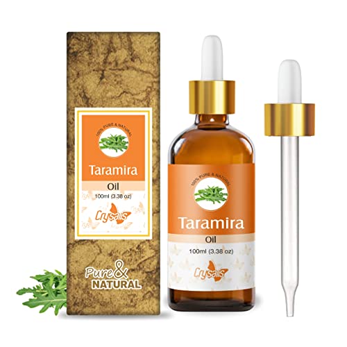 Image of Crysalis Taramira (Eruca Vesicaria Ssp. Sativa) Oil |100% Pure & Natural Undiluted Essential Oil Organic Standard /Taramira Oil For Healthy Hair & Skin /Removes Dandruff -100Ml With Dropper