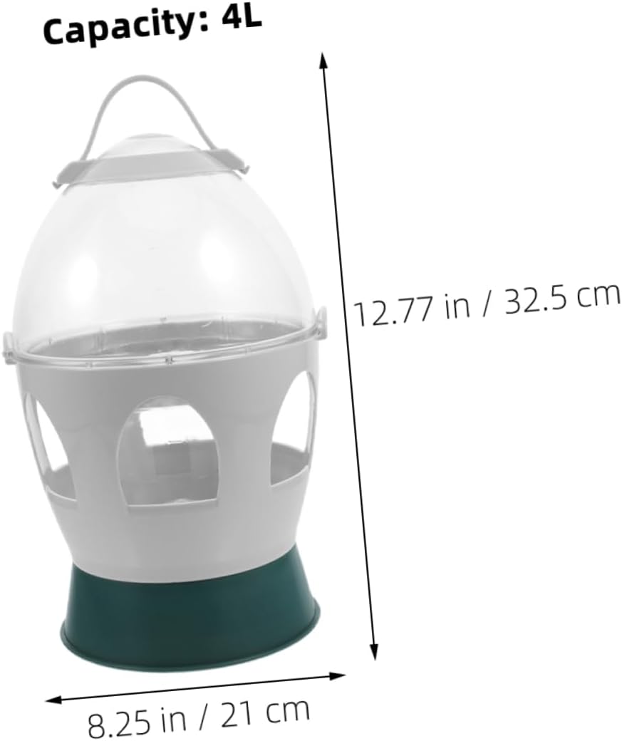 Bird Water Dispenser and Feeder for Pigeons Parrots and Doves Capacity Automatic Watering System Easy to Clean Bird Cage Accessory for Pet Owners