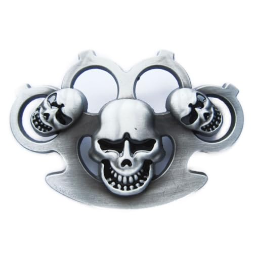hotrodspirit - boucle de ceinture poing americain crane oeil noir tete mort