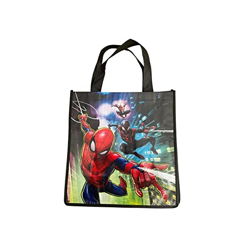 Legacy Licensing Partners Marvel's Spiderman into the Spiderverse - Bolsa grande reutilizable coleccionable, Multi, Large