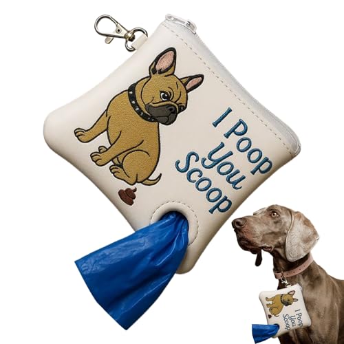 Dispensador de bolsas para excrementos para perros – Accesorio de fijación para bolsas de excrementos caninos, solución higiénica y diseño para paseos caninos – Práctico para salidas al aire libre