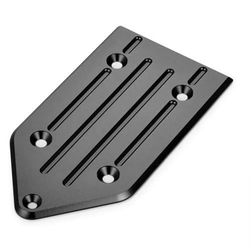 Protection de châssis arrière RC anti-choc en alu noir plaque de protection Losi 5IVE-T 2.0 1/5