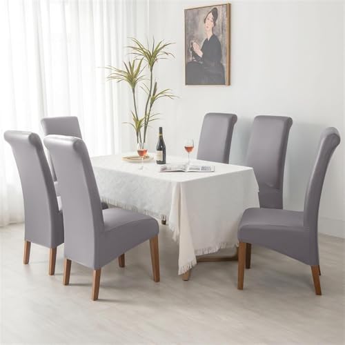 Fundas para sillas de comedor sin brazos antimanchas e impermeables 3