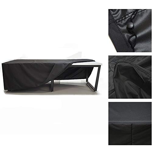 Preisvergleich Produktbild FQJYNLY-Gartenmöbel Abdeckung Wasserdichter Und Atmungsaktiver Rechteckiger Terrassenbezug Aus Oxford-Stoff Mit Kordelzug Unten Und Reißverschlusstasche, 8 Größen
