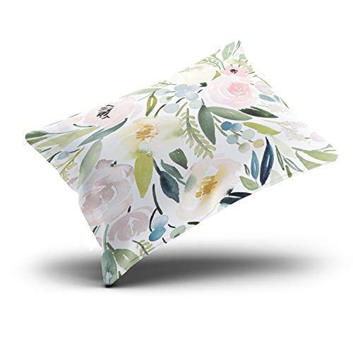 Onging Decorative Pillowcases Colorful Watercolor Floral Customizable Cushion Rectangle Lumbar Size 12X24 Inch Throw Pillow Cover Case Hidden Zipper One Side Design Printed #TOP2