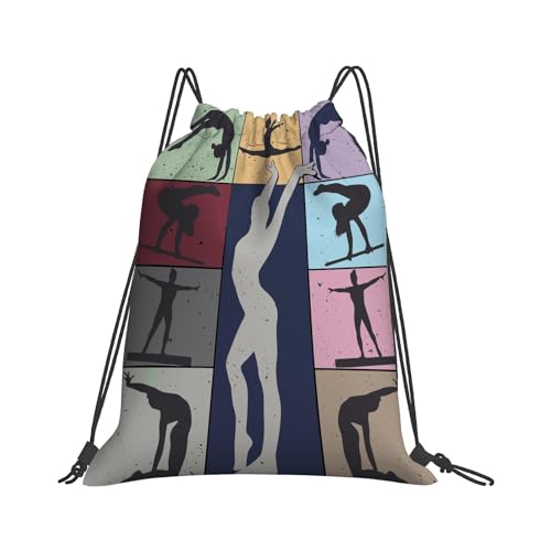 girlish Who Loves Gymnastics drawstring bags Swimming drawstring bag small drawstring bags
