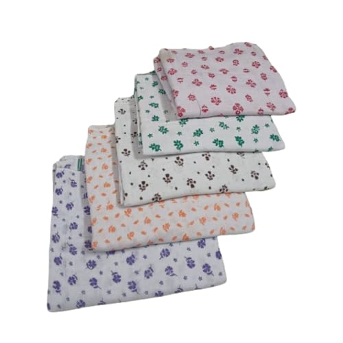 Image of Kerala Thorthu Bath Towel -Traditional Handloom Woven - Pure Cotton- End Finished -White Based-Floral Printed - Super Soft Absorbing Fabric- S Unisex- Pack of 2 Pieces 68x135 Cm (Brown + Orange)