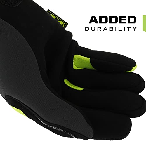 Mechanix Wear: The Original E5 Work Gloves - Cut Resistant, Touch Capable (XX-Large, Fluorescent Yellow) - Image 4