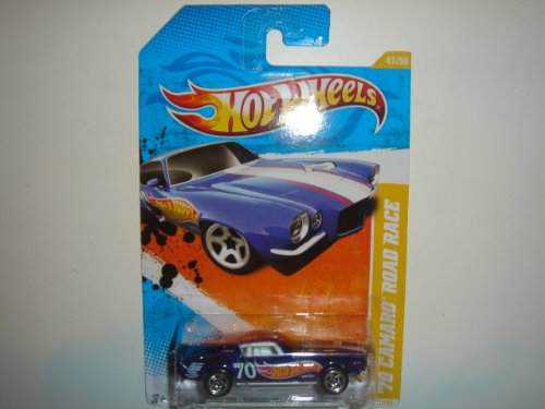 Hot Wheels 2011 70 Camaro Road Race, juguete para niños, 12,7 x 17,78 x 5,08 cm, color azul