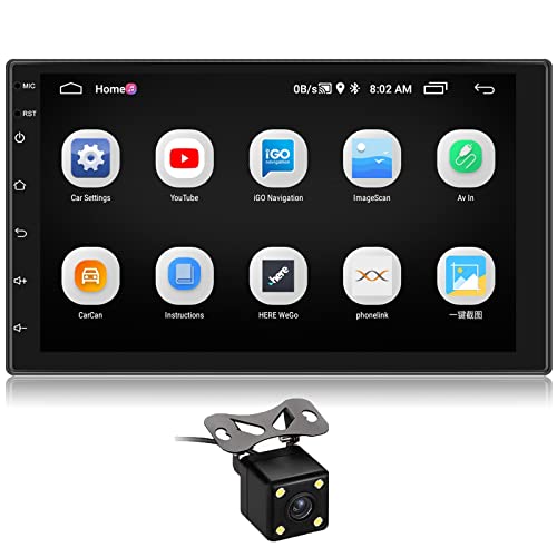 Car Audio 2 Din CAMECHO Android Radio de Coche 2 DIN GPS 7 Pulgadas Pantalla Táctil Car Stereo con Autoradio Bluetooth Manos Libres FM WiFi...