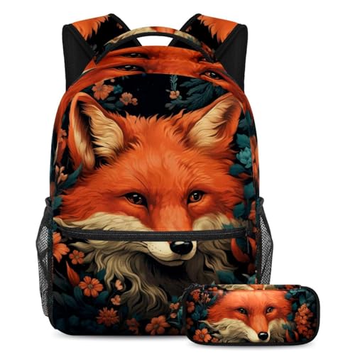 Ensemble 2 cartables enfants Beau renard sac à dos solide pour ados