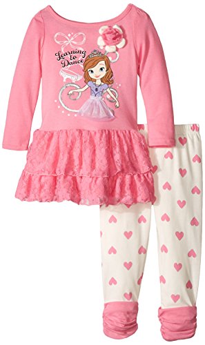 Disney Little Girls' 2 Piece Learning To Dance Sofia The 1st