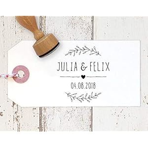 Stempel HOCHZEIT Namen mit Datum, Einladung Hochzeit, Hochzeitseinladung
