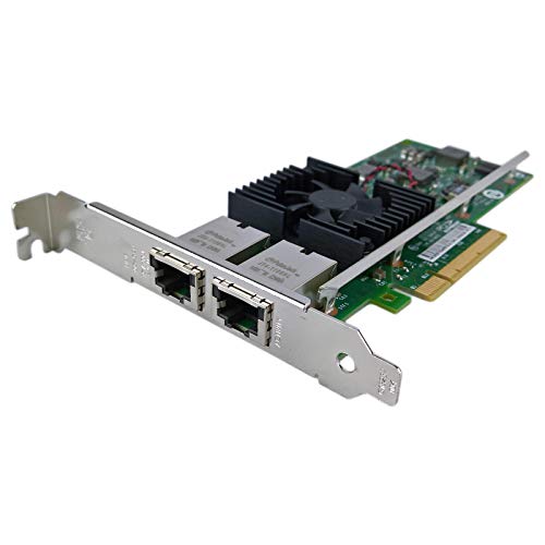 Adaptador de red convergente DELL K7H46 X540-T2 de doble puerto con soportes largos
