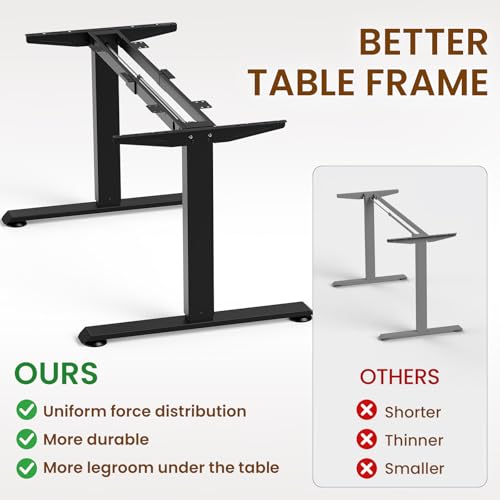 Electric standing desk adjustable