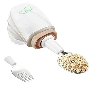 Parkinson-lepel voor handtrillingen, artritishulpbestek, vaste lepel en vork met intelligente zelfstabilisatie, voor gehandicapten en mensen met Parkinson of tremor