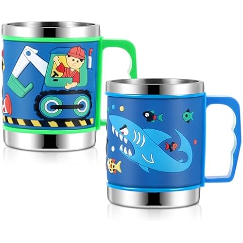 Tioncy 2 Pcs Kids Insulated Mugs Cover