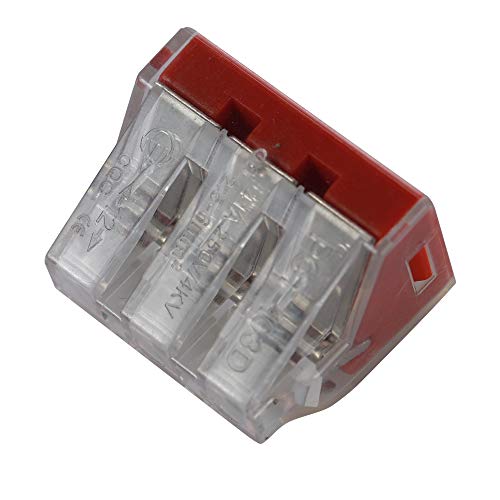 KKmoon Kit 100pcs em caixa de plástico Terminais de conexão de fio rígido Terminal de crimpagem de c