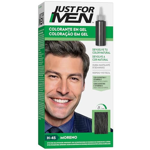 Just For Men Tinte Colorante En Champu Para El Cabello Del Hombre. Moreno. H-45
