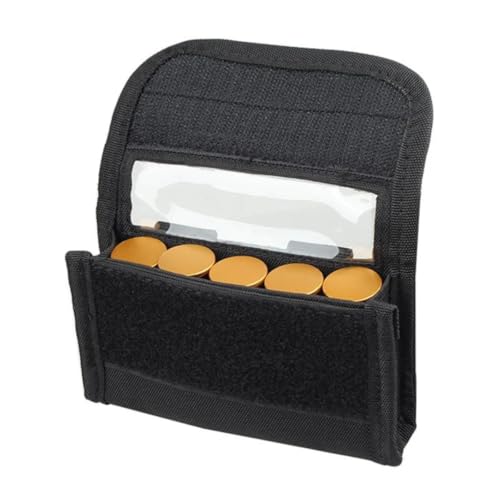 Gexgune Taktische 5-Schuss-Patronentasche für Schrotflinten, Schrotpatronen, Munition, Nachlade-Molle-Tasche, Halter für 12 Gauge/20G