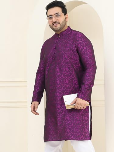 Image of SOJANYA Plus (Since 1958) Men's Cotton Blend Printed Only Long Kurta