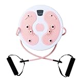 qokeeu Tabla de para ejercicios, equipo de fitness, entrenamiento abdominal, disco giratorio para entrenamiento abdominal de pie, para casa, apartamento, gimnasio, atletas, principiantes, adultos