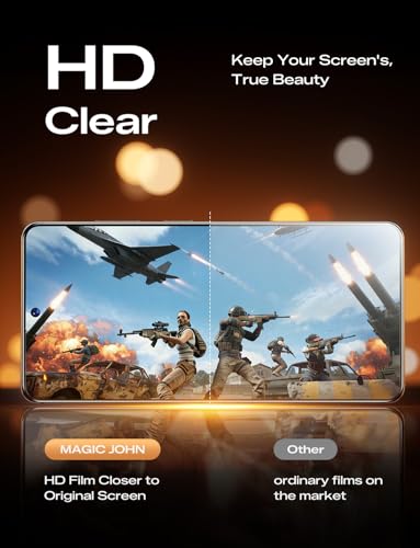 Image of MAGIC JOHN 2PACK 3rd Gen for Samsung Galaxy S26 Plus Screen Protector, One-Pull Easy Install, Smooth Touch, Auto-Align Screen, Support Fingerprint Unlock, 9H Glass, Anti-Scratch