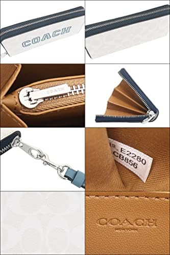 COACH CB856 ヴァーシティ モチーフ シグネチャー　ロング ジップ COACH（コーチ） 並行輸入 長財布(ラウンドファスナー) シグネチャー