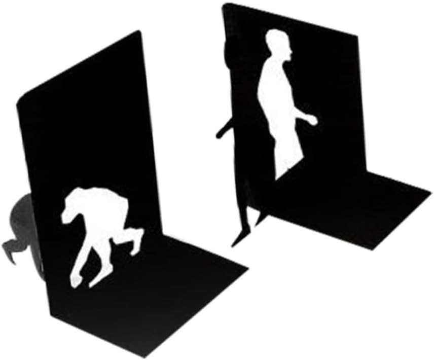 Unique Bookend Creative Iron Bookstopper Home Decorative Bookends Book Support