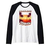 Photo Gallery stile retrò anni 80 delray beach florida palm tree surf maglia con maniche raglan Photo Gallery stile retrò anni 80 delray beach florida palm tree surf maglia con maniche raglan