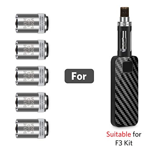 Vape, IMECIG 5 Pcs 1.0 ohm Atomizer Core Coil Head for F3 Electronic Cigarette, Electronic Cigarette Vaping Starter Kit Clearomizer, E Cig Accessories, No Nicotine