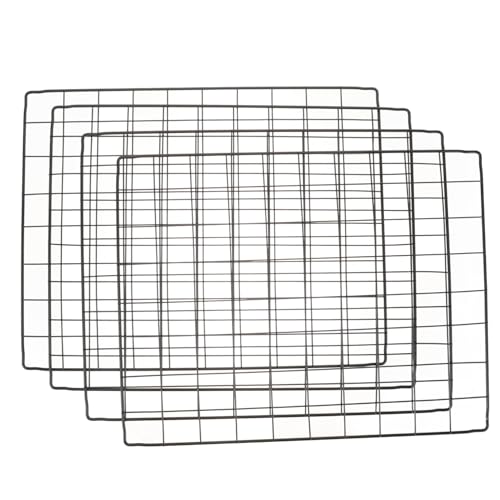 Milisten 4pcs Pet Dog Cage Accessories Wire Mesh Panels Exercise Fence for Home Diy Assembly Rabbits Guinea Pigs
