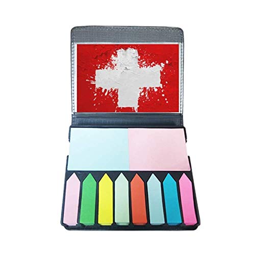 Boîte à marque-page Suisse motif drapeau abstrait idéal comme cadeau pour lecteur