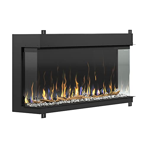 Dimplex IgniteXL Bold 50-in Built-in Linear Modern Electric Fireplace with Multiple Display Options, Multi-Colored Flames | with Crystals and Driftwood Logset, Model: XLF5017-XD