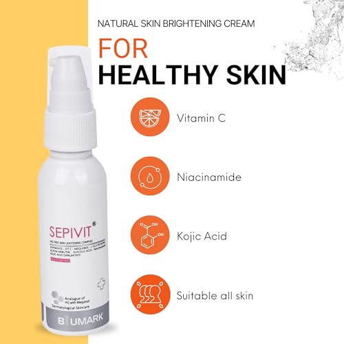 Image of SepiVit Natural Skin Brightening Cream for Radiant & Even-Toned | Ultimate Care for Healthy Glowing Moisturizes, Nourishes & Reduces Dark Spots