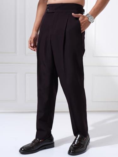 Image of Highlander Men Men's Gurkha Trouser Pants| High Waist| Carrot Fit| Ankle Length| Stylish Trousers for Men| Men Trousers | Trousers for Man | Pants for Man