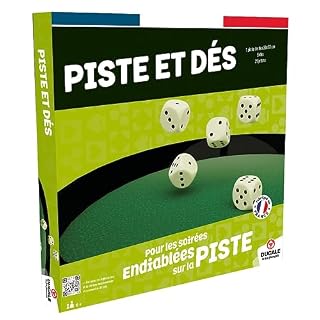 LA DUCALE piste de dés ronde 33 cm, feutrine verte