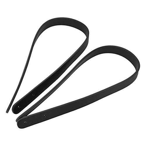 Asas de cuero negro Oumefar de 65cm con remaches para reparar bolsos de mano 4
