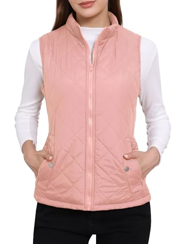 Chaleco acolchado mujer Allegra K gilet quilted zip vest chaleco abrigo