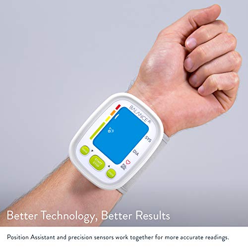 image for Greater Goods Wrist Blood Pressure Monitor - Backlit Digital BPM for H